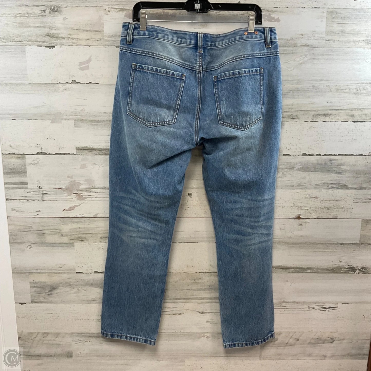 Jeans Straight By Cabi In Blue Denim, Size: 10