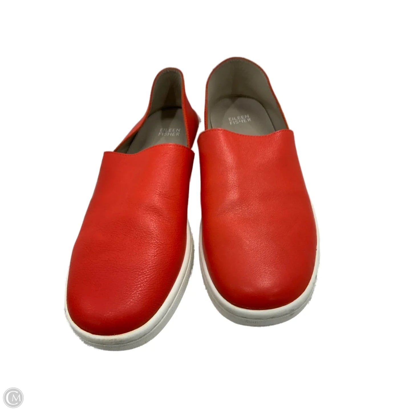 Shoes Flats By Eileen Fisher In Red & White, Size: 9.5