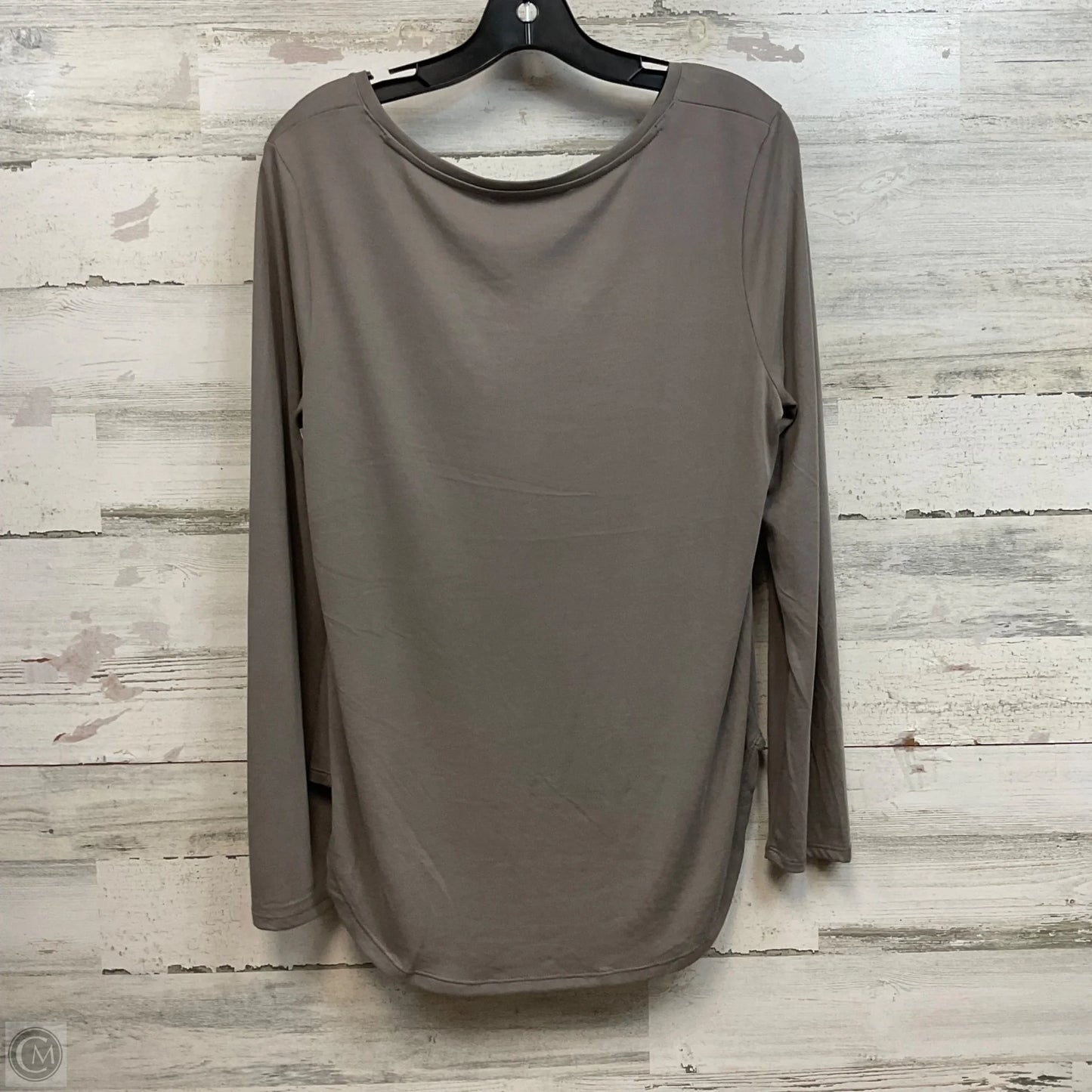 Top Short Sleeve Basic By Banana Republic In Taupe, Size: M