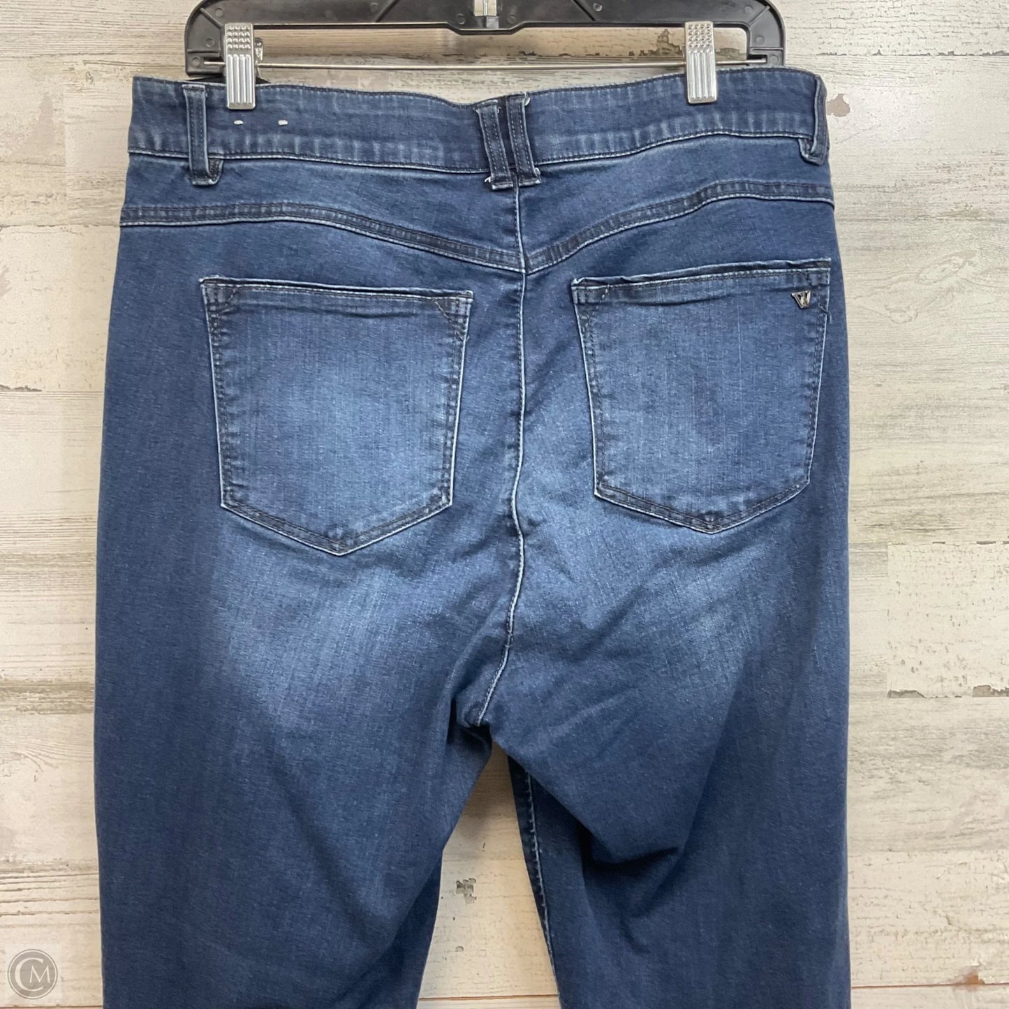 Jeans Boot Cut By Wit & Wisdom In Blue Denim, Size: 16