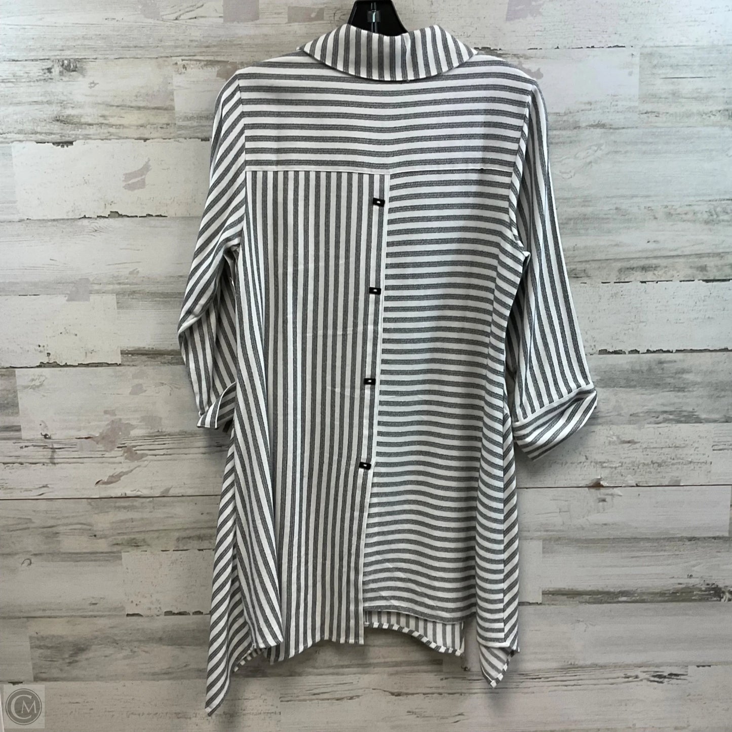 Tunic 3/4 Sleeve By Soft Surroundings In Black, Size: Xs