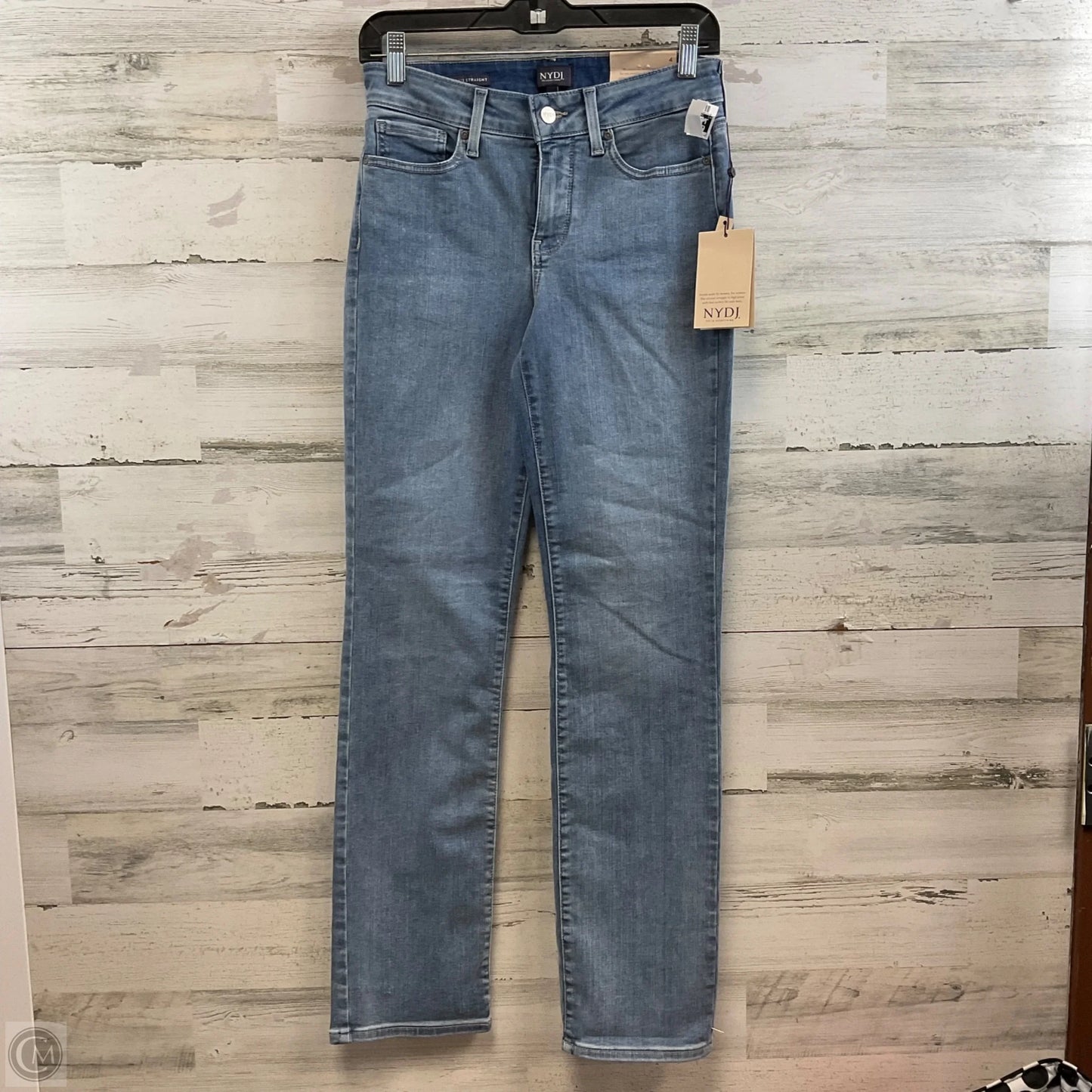 Jeans Straight By Not Your Daughters Jeans In Blue Denim, Size: 4