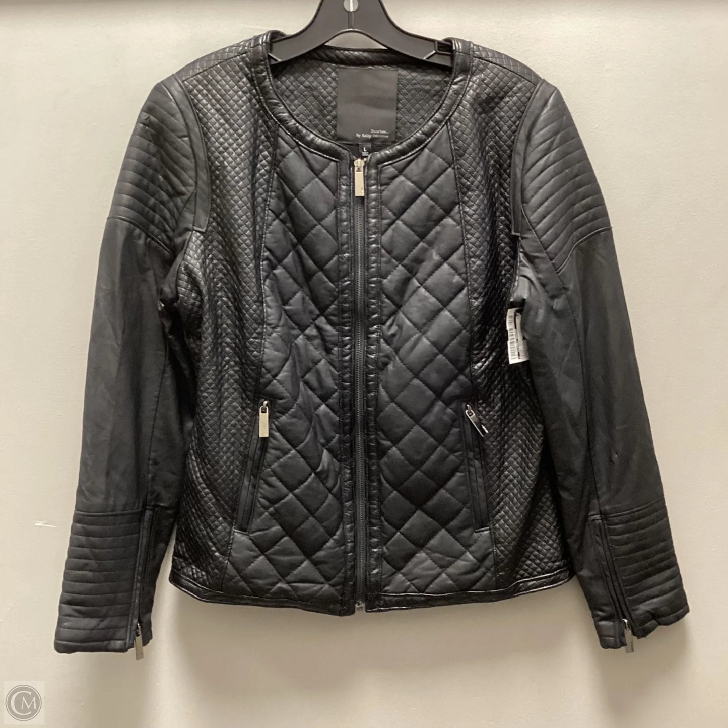 Jacket Moto By Stories By Kelly Osborne In Black, Size: L