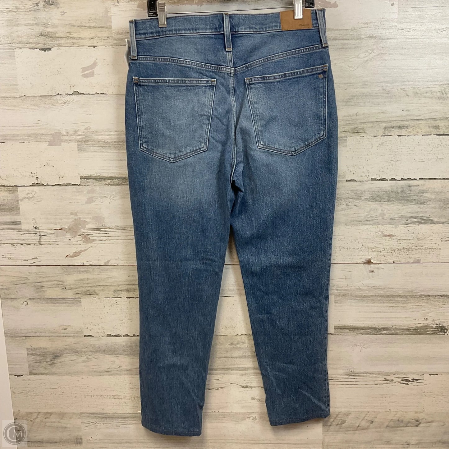 Jeans Straight By Madewell In Blue Denim, Size: 10