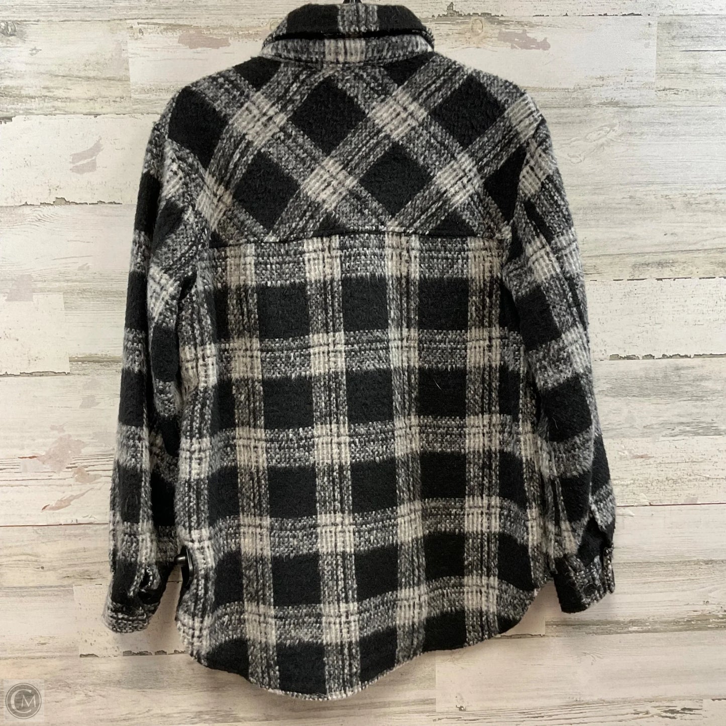 Jacket Shirt By Thread And Supply In Black & White, Size: S
