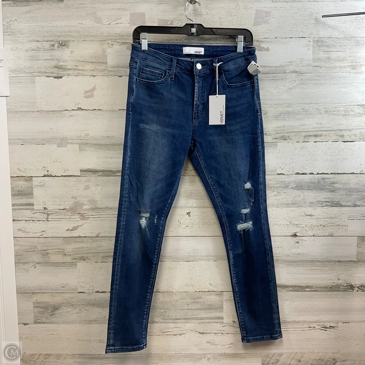 Jeans Skinny By Vervet In Blue Denim, Size: 6