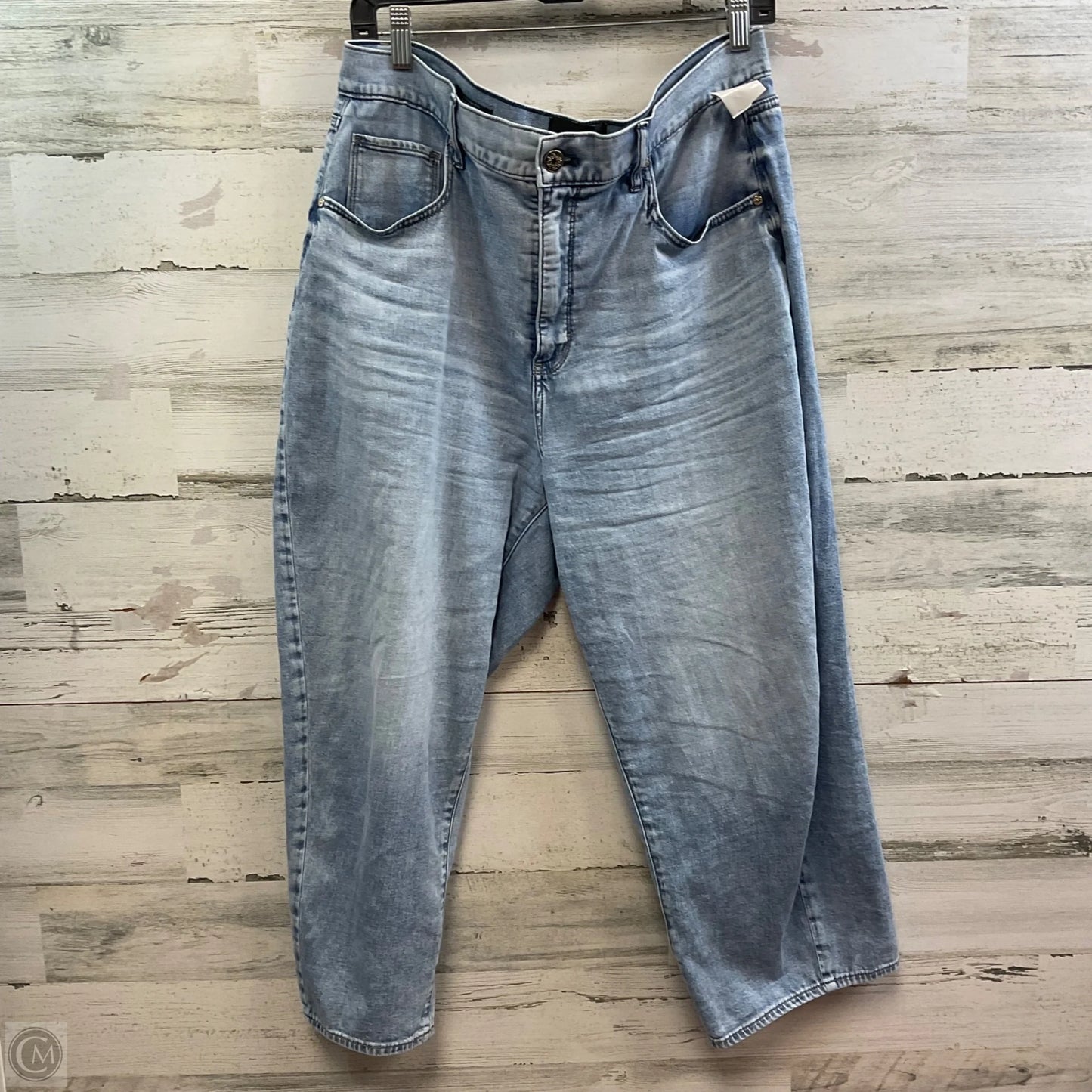 Jeans Wide Leg By White House Black Market In Blue Denim, Size: 12