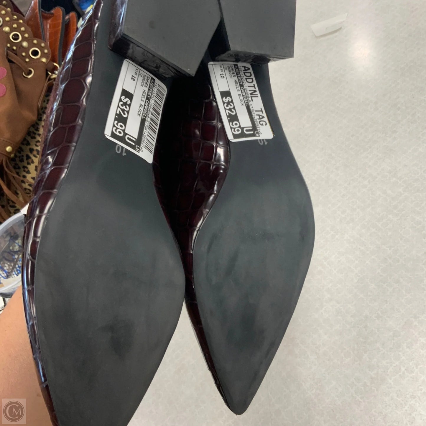 Shoes Heels Block By Jeffrey Campbell In Maroon, Size: 10