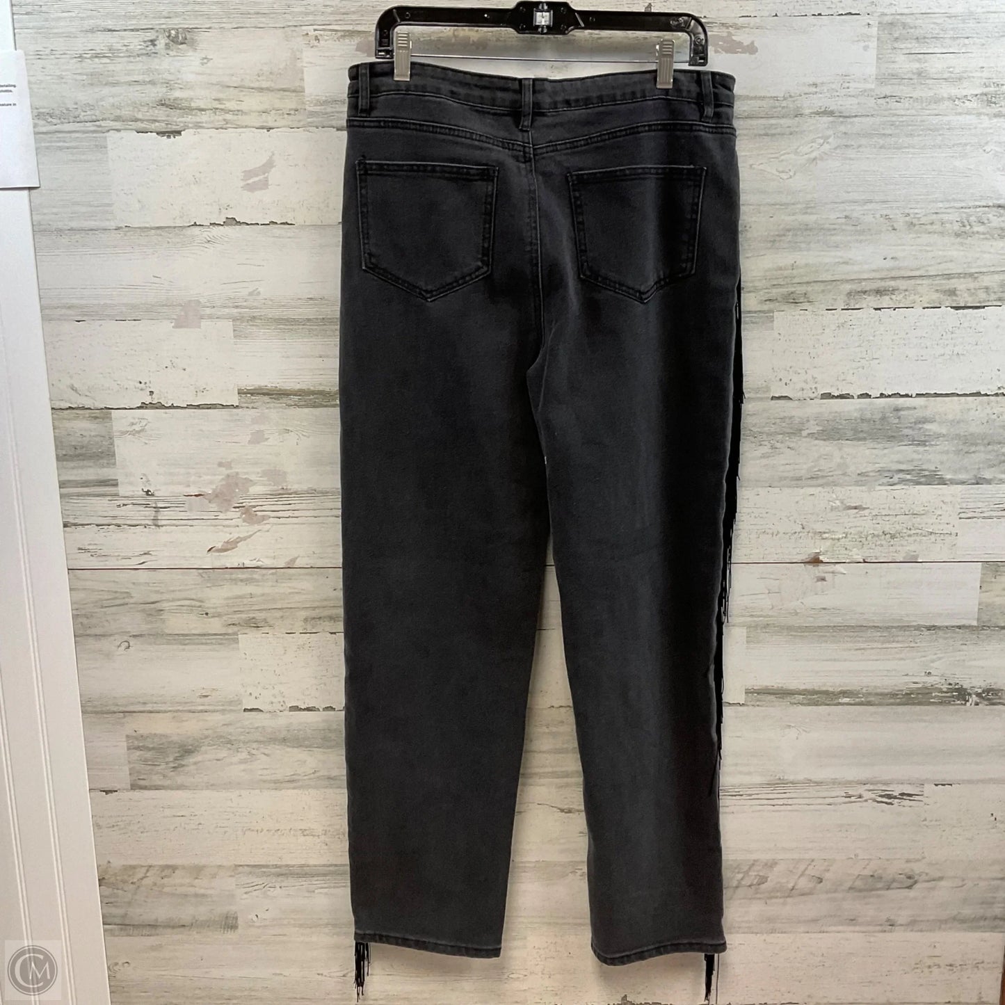 Jeans Straight By Blue B In Black Denim, Size: Xl