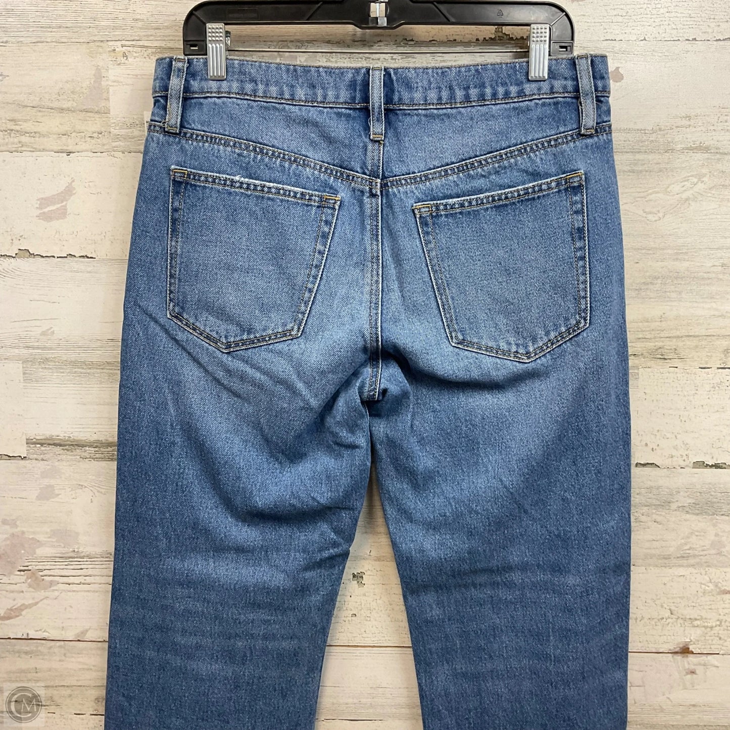 Jeans Straight By Loft In Blue Denim, Size: 4