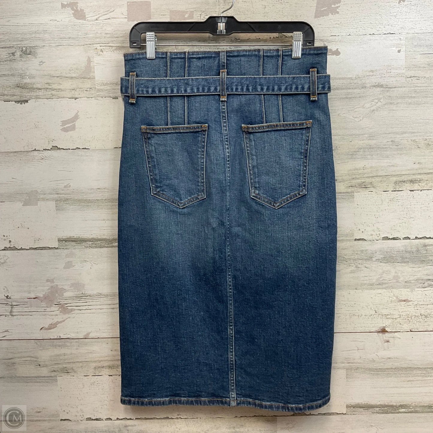 Skirt Midi By Veronica Beard In Blue Denim, Size: 10