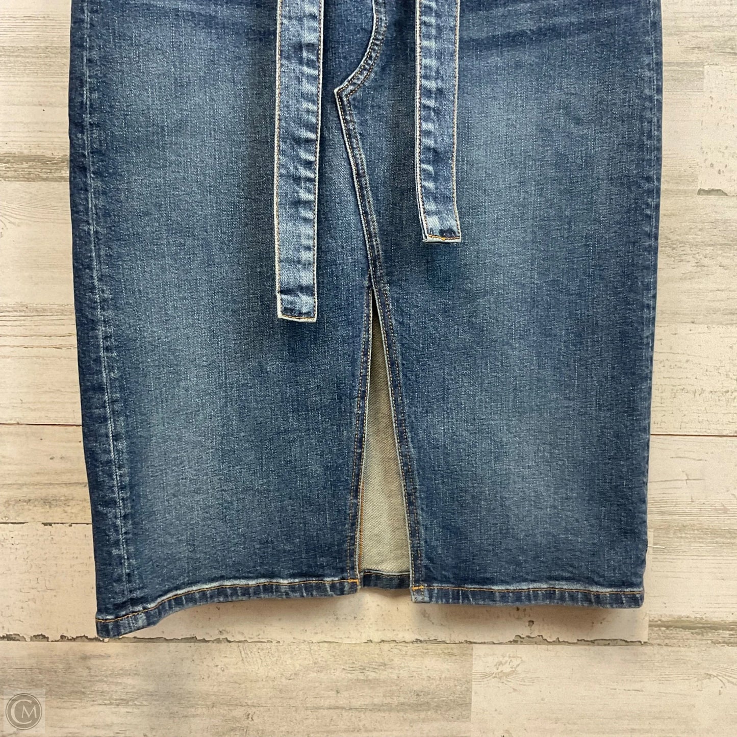 Skirt Midi By Veronica Beard In Blue Denim, Size: 10