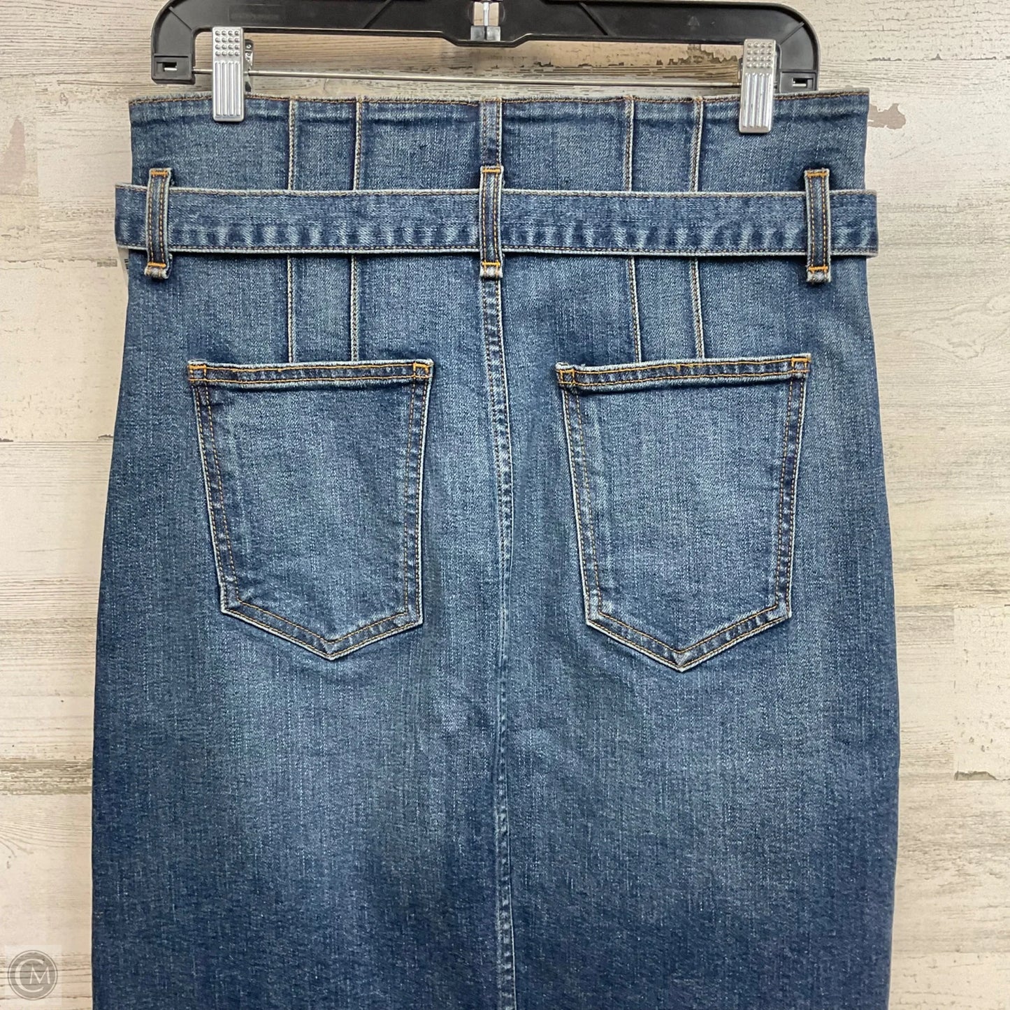 Skirt Midi By Veronica Beard In Blue Denim, Size: 10