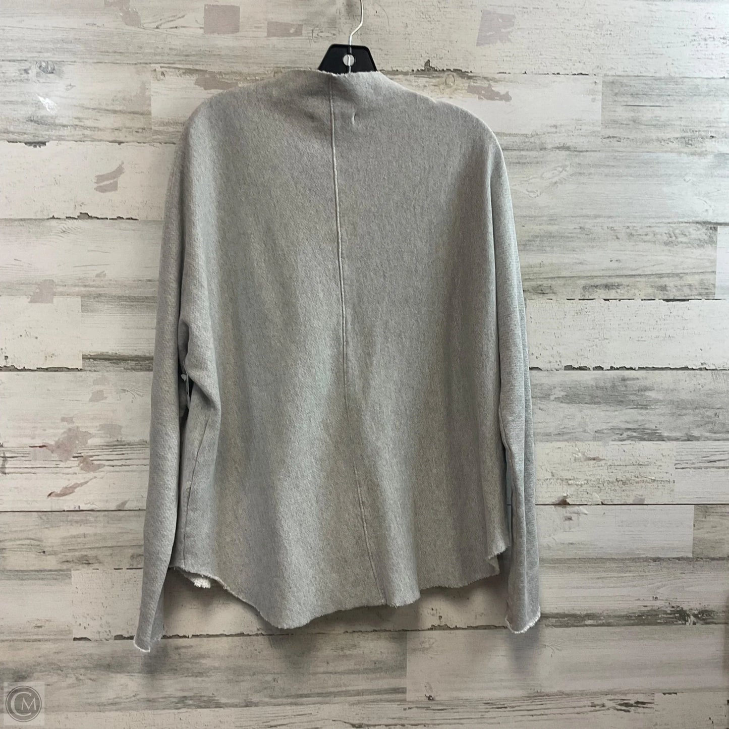 Top Long Sleeve By Perfect White Tee In Grey, Size: M