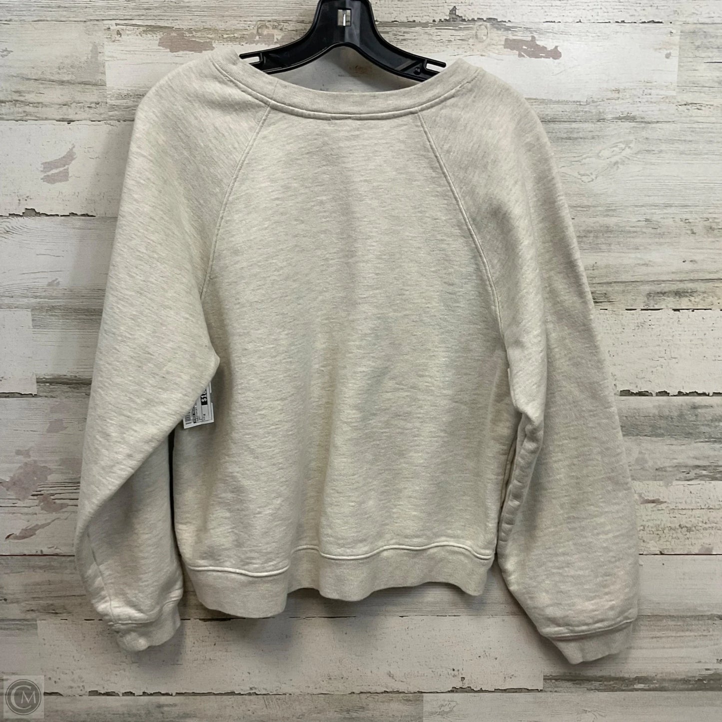 Sweatshirt Crewneck By Free People In Grey, Size: M