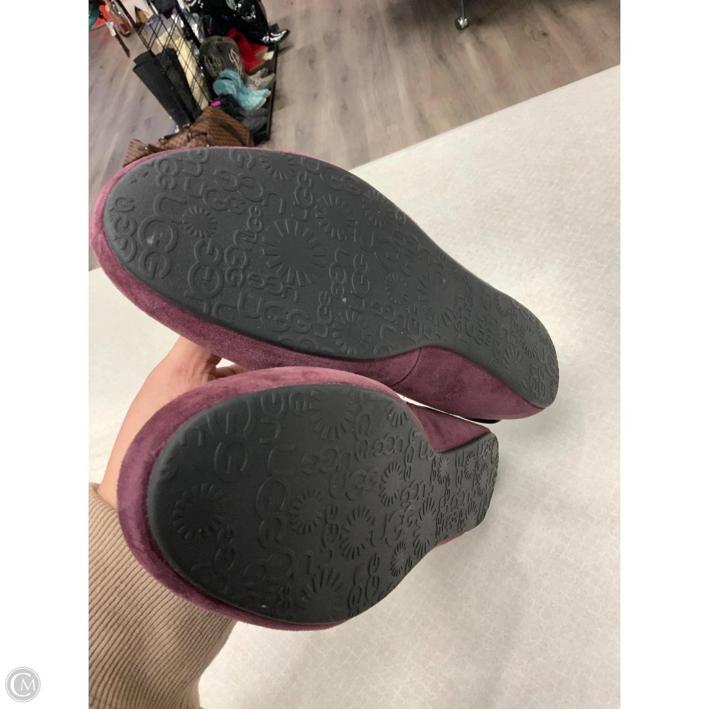 Shoes Flats By Ugg In Purple, Size: 12