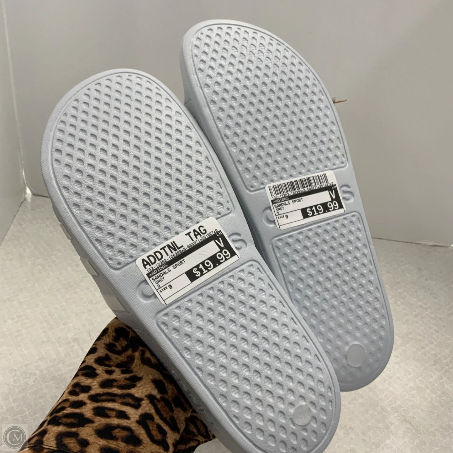 Sandals Sport By Adidas In Grey, Size: 9