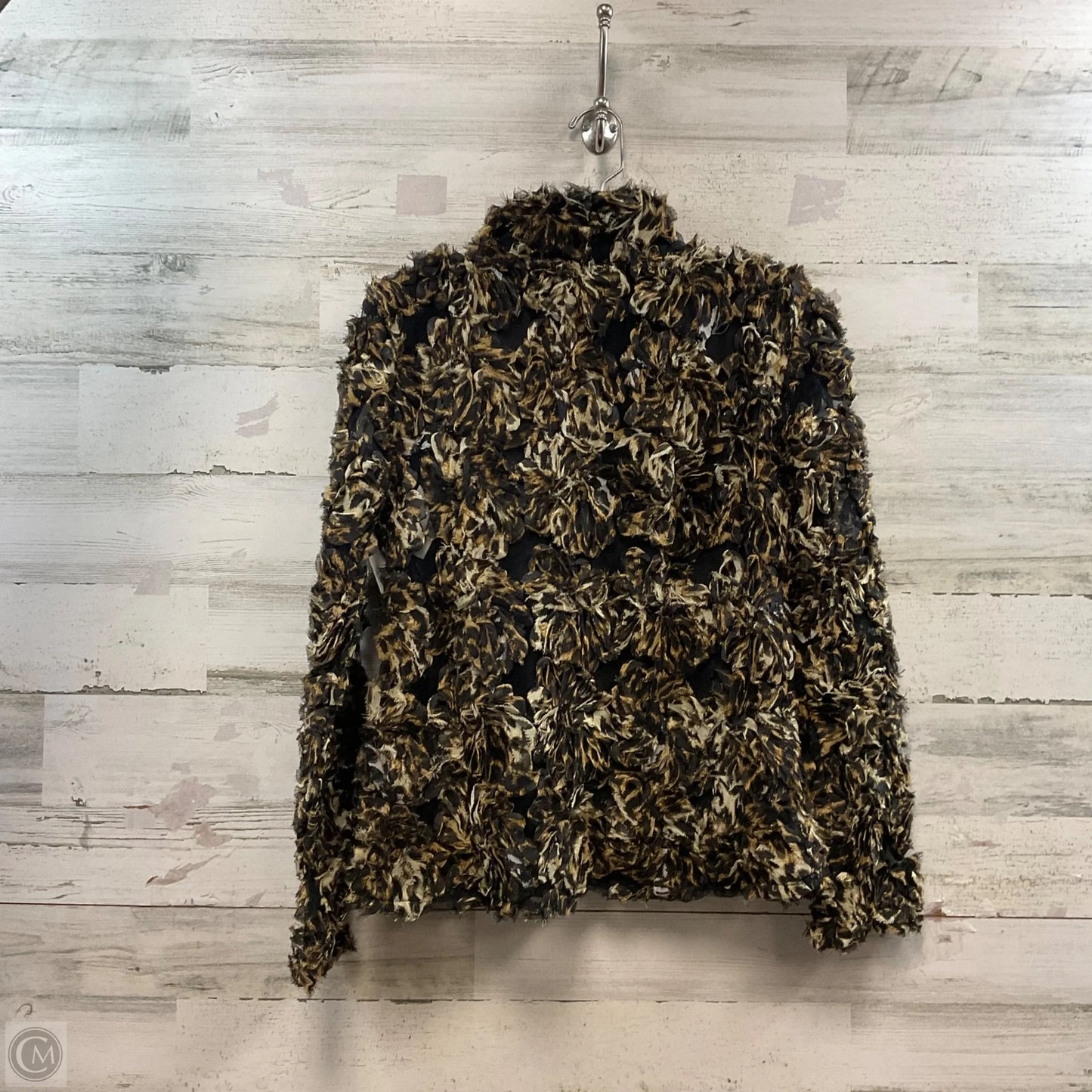 Top 2pc Long Sleeve By Radzoli In Animal Print, Size: S