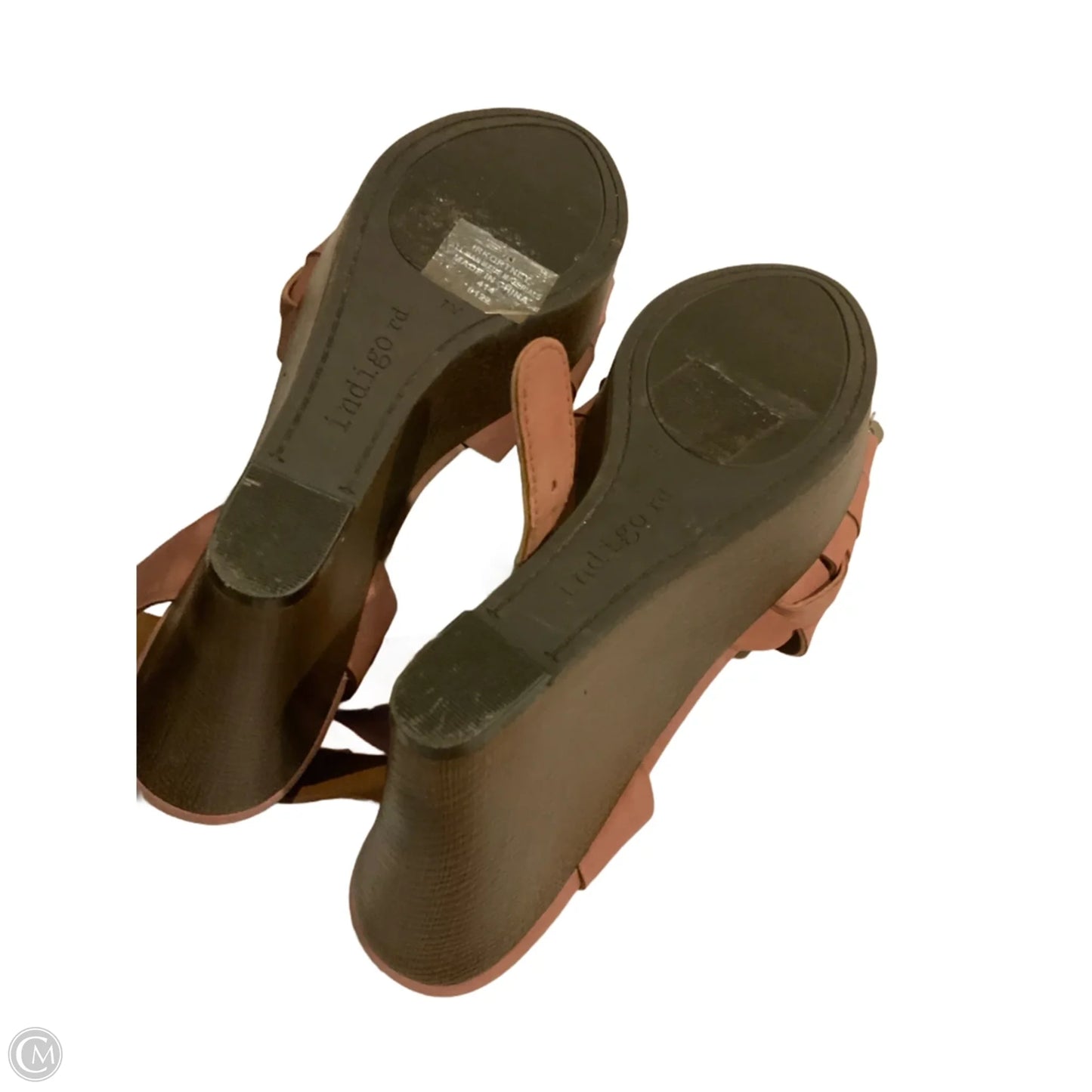 Sandals Heels Wedge By Indigo Rd In Pink, Size: 7