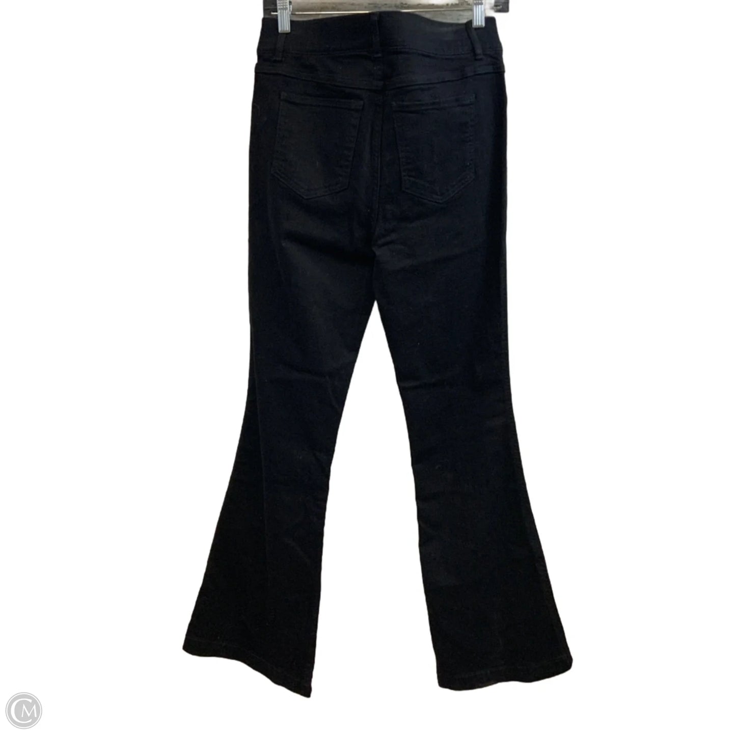 Jeans Boot Cut By Spanx In Black Denim, Size: L