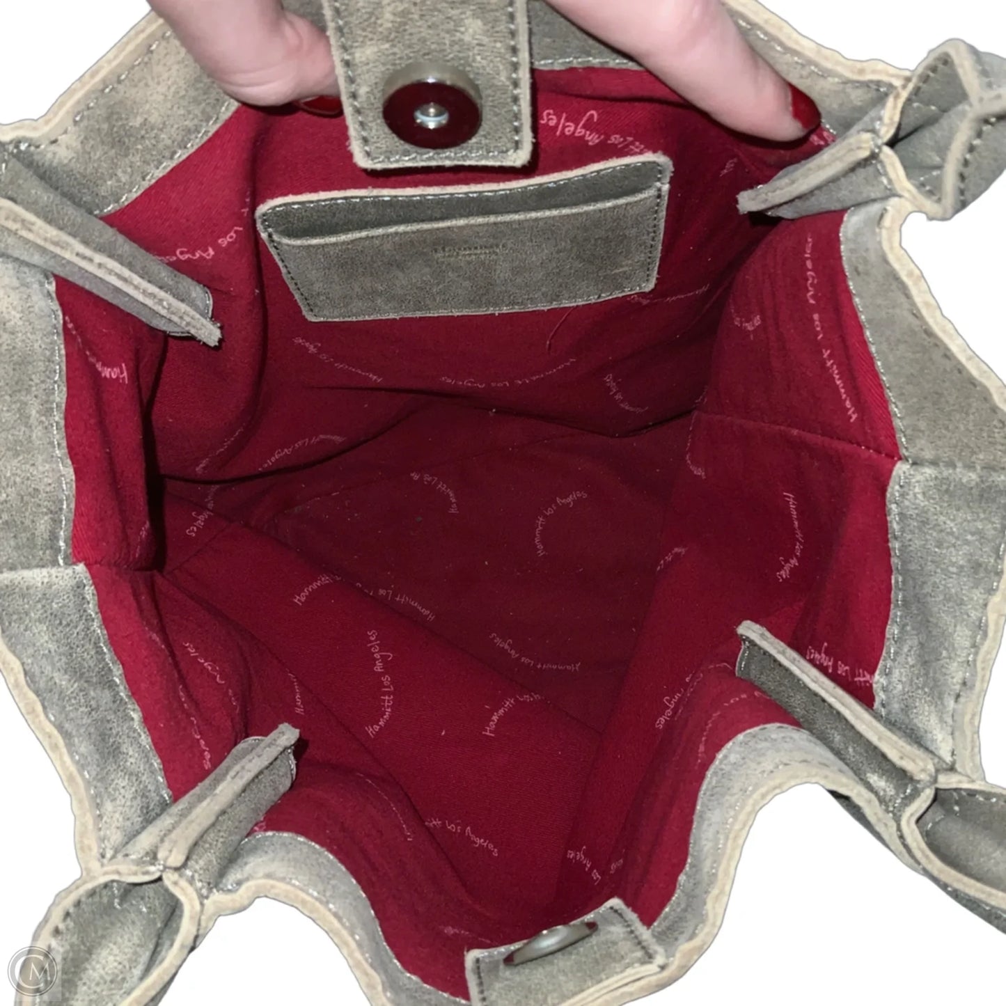 Handbag Leather By Hammitt, Size: Medium