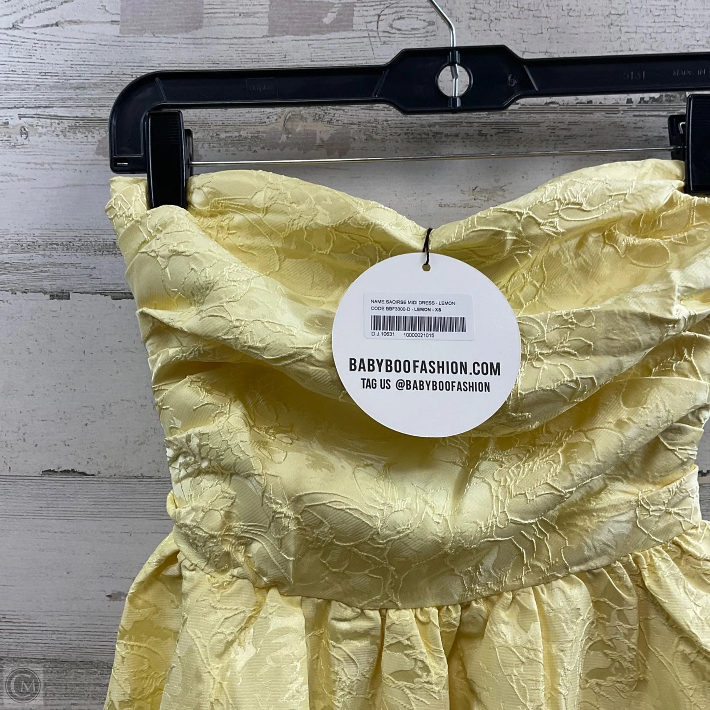 Dress Party Midi By BABYBOO In Yellow, Size: Xs
