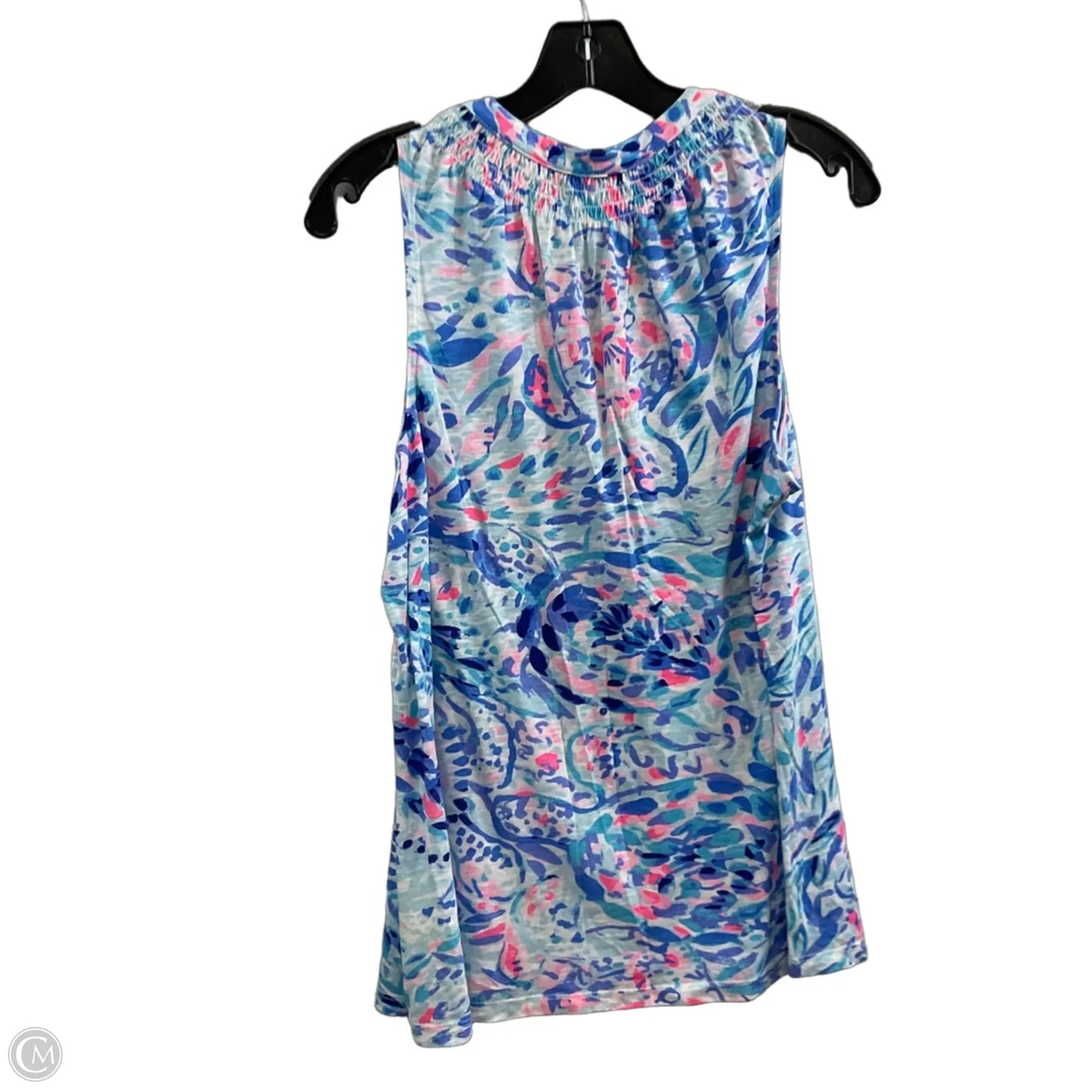 Top Sleeveless By Lilly Pulitzer In Blue, Size: L
