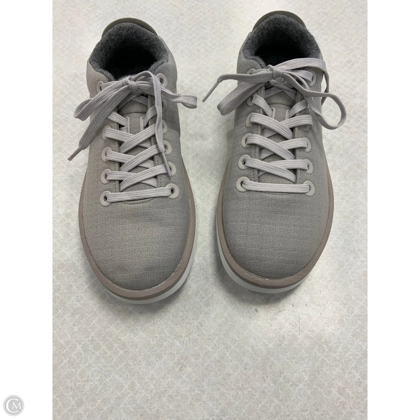 Shoes Sneakers By Allbirds In Grey & White, Size: 7
