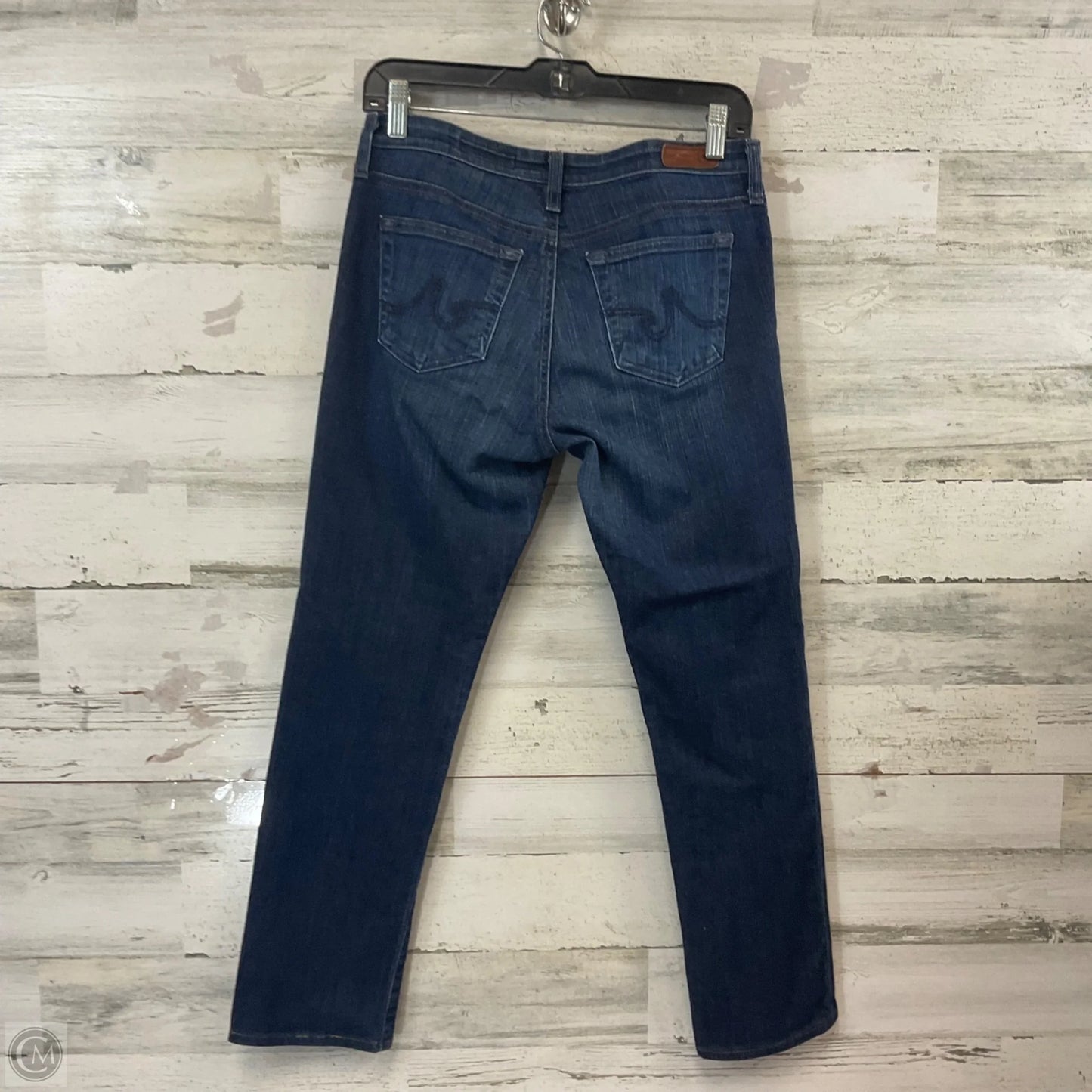 Jeans Skinny Straight By Adriano Goldschmied In Blue Denim, Size: 8