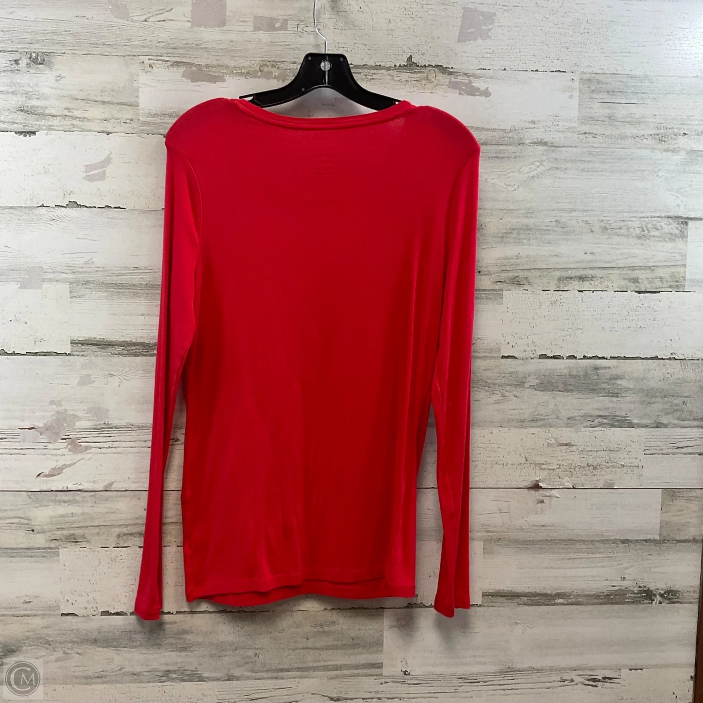 Top Long Sleeve Basic By A New Day In Red, Size: L