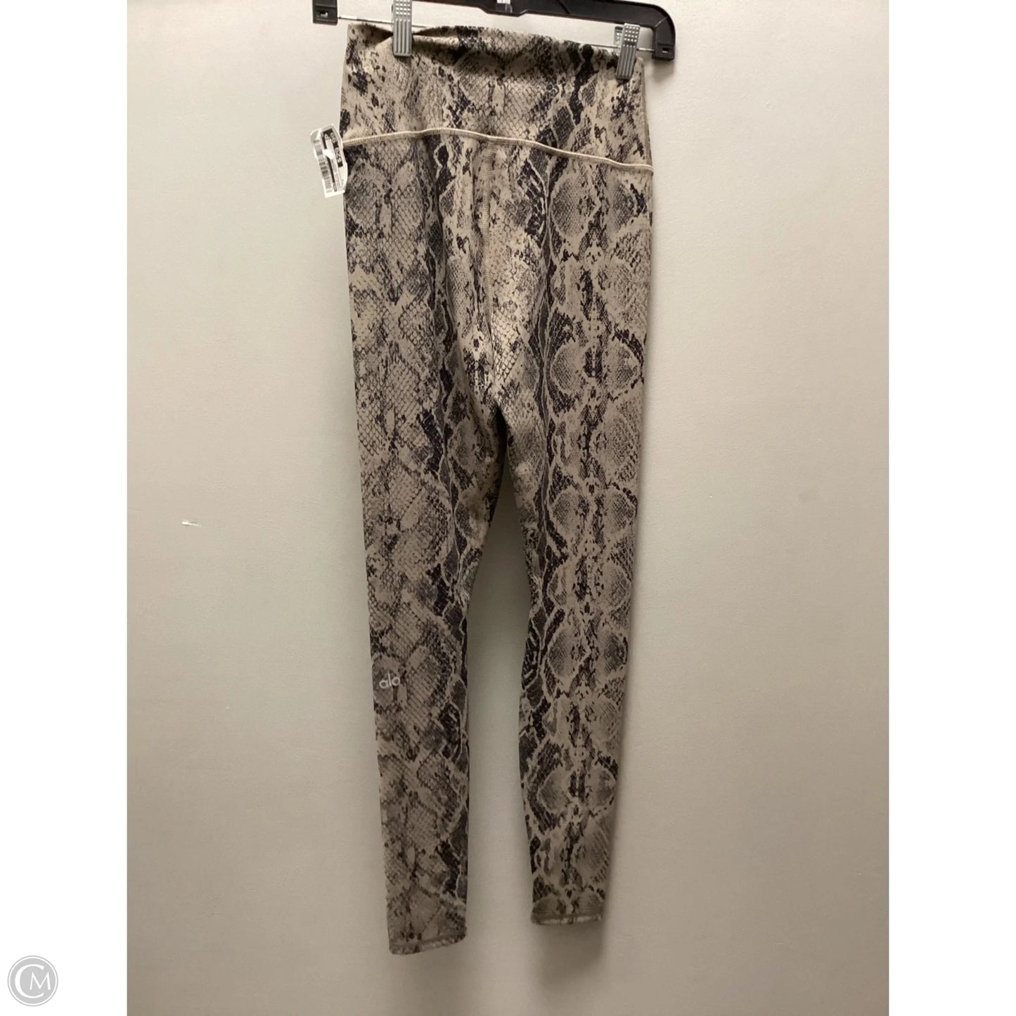 Athletic Leggings By Alo In Snakeskin Print, Size: S
