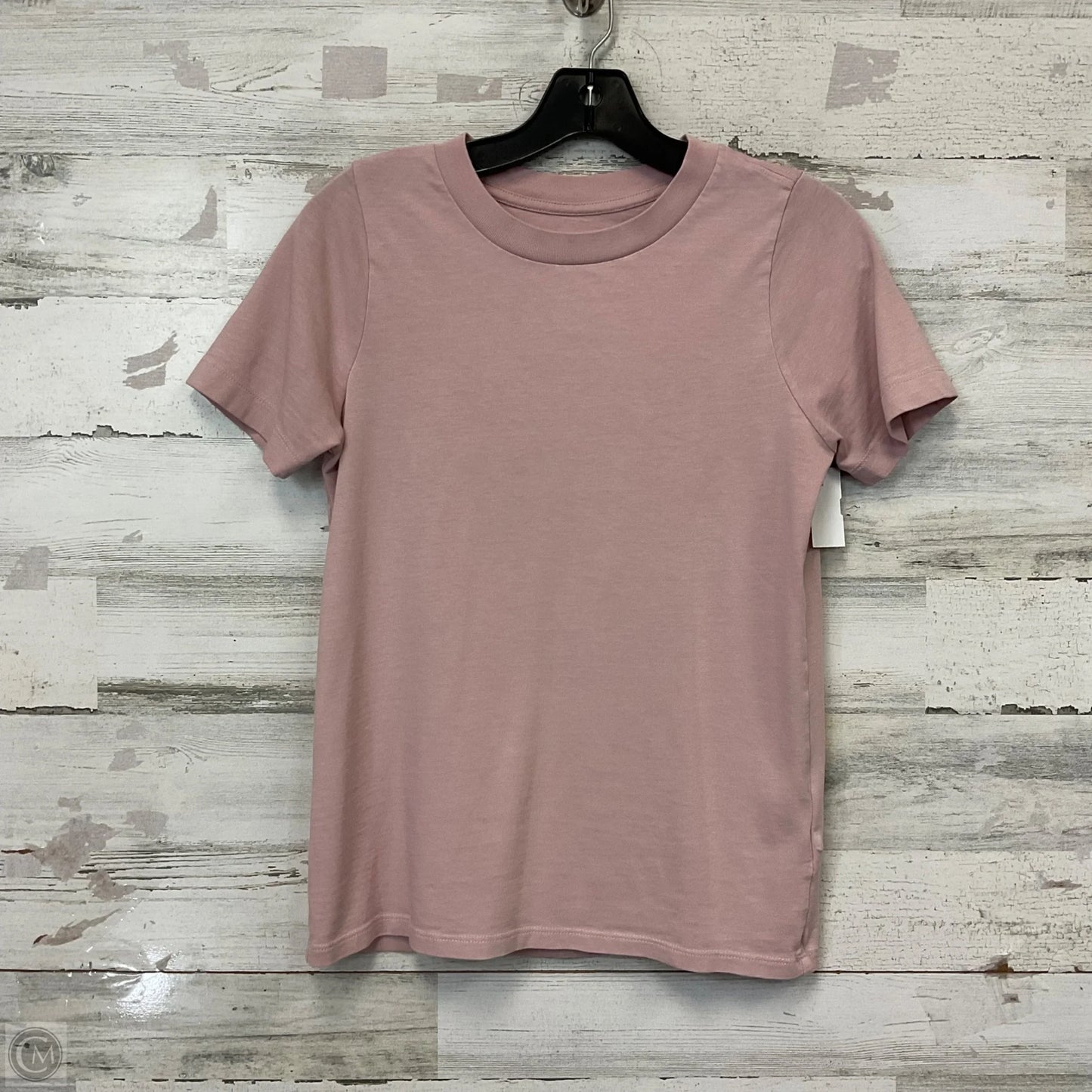 Top Short Sleeve Basic By Madewell In Pink, Size: Xs