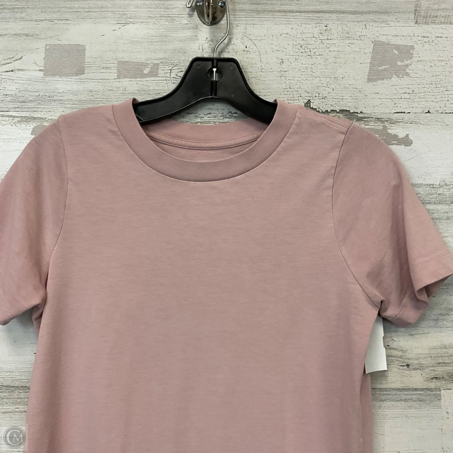 Top Short Sleeve Basic By Madewell In Pink, Size: Xs