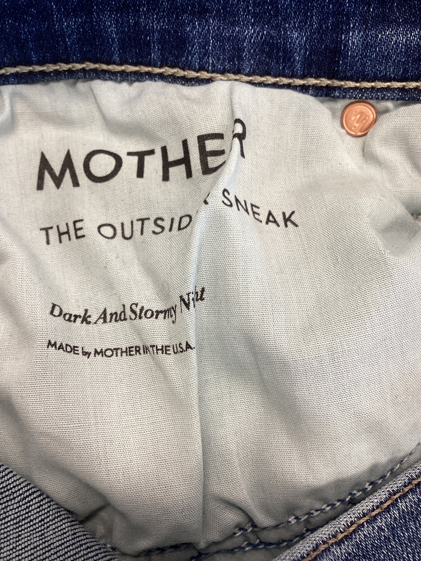 Jeans Flared By Mother In Blue Denim, Size: 6