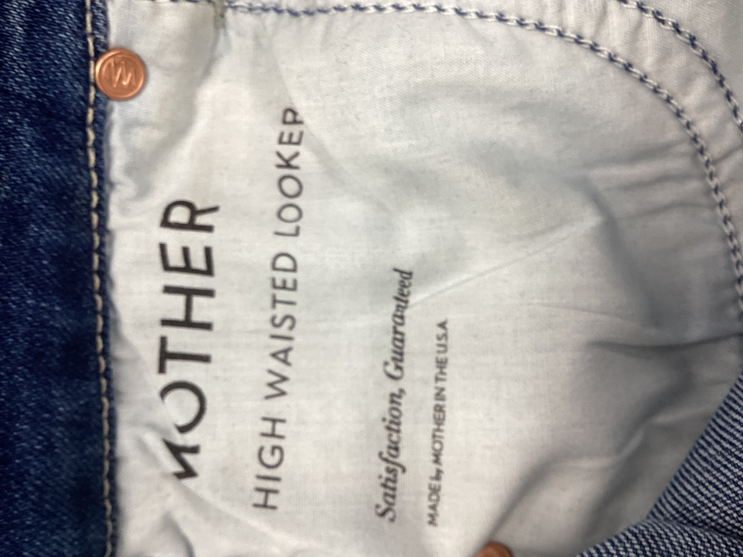 Jeans Skinny By Mother In Blue Denim, Size: 4