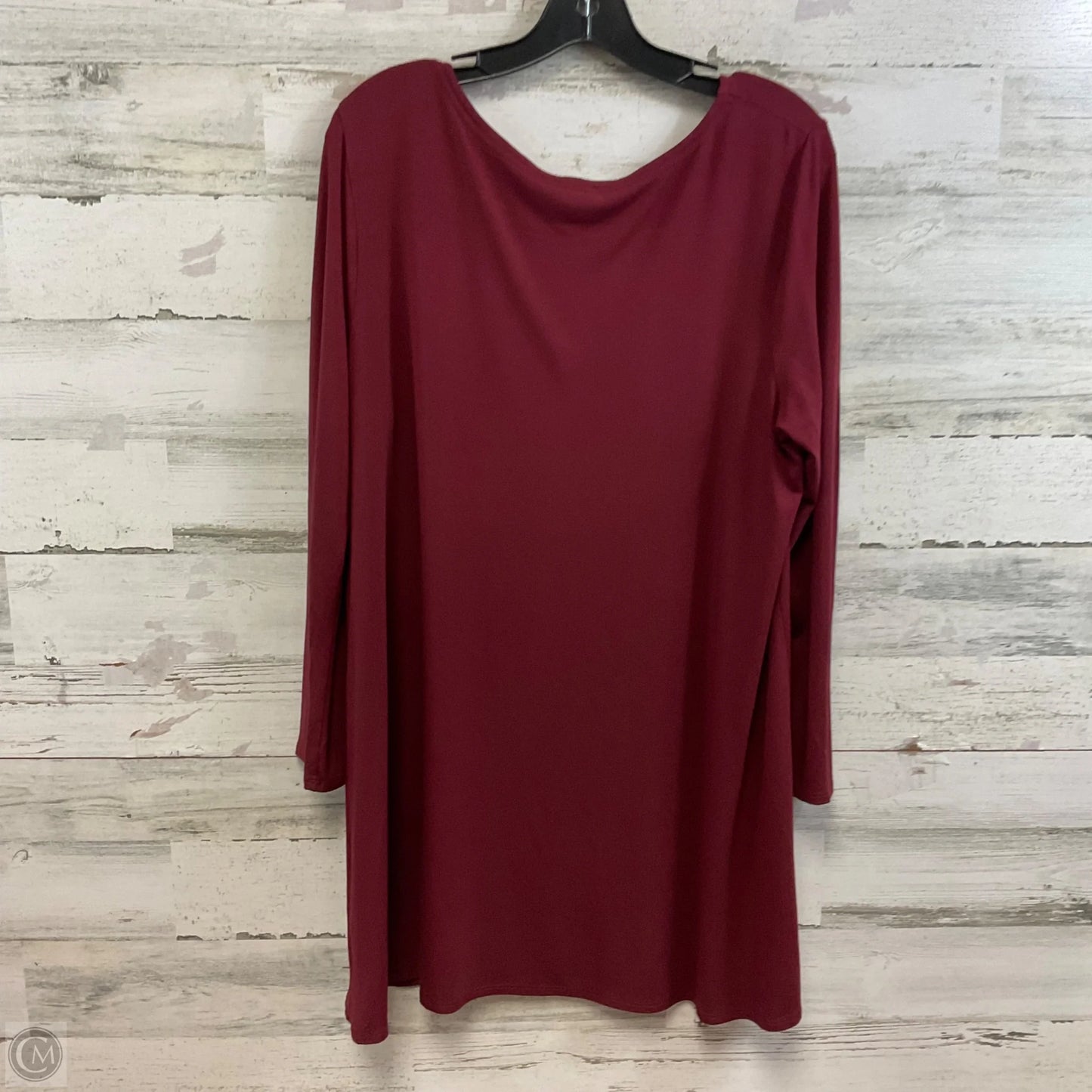 Tunic Long Sleeve By Eileen Fisher In Red, Size: Xl