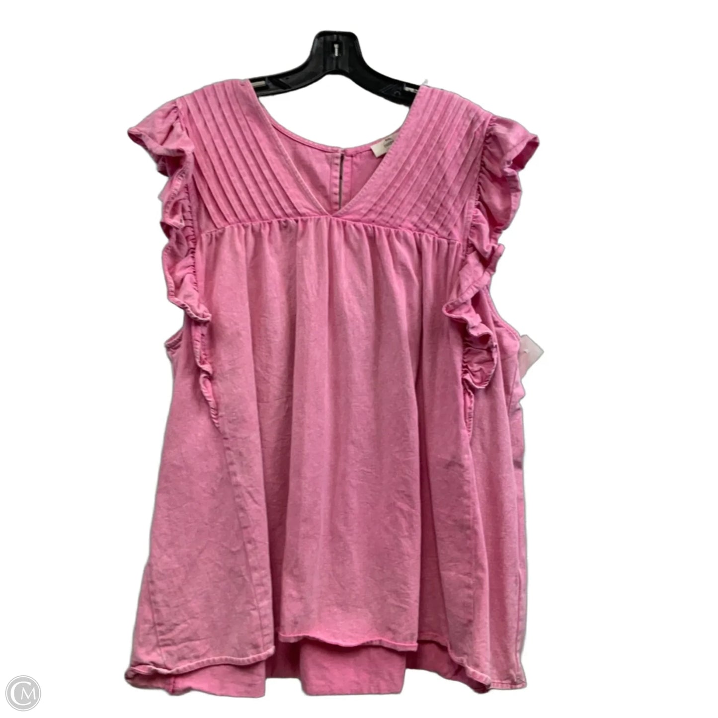 Top Short Sleeve By Entro In Pink, Size: 2x
