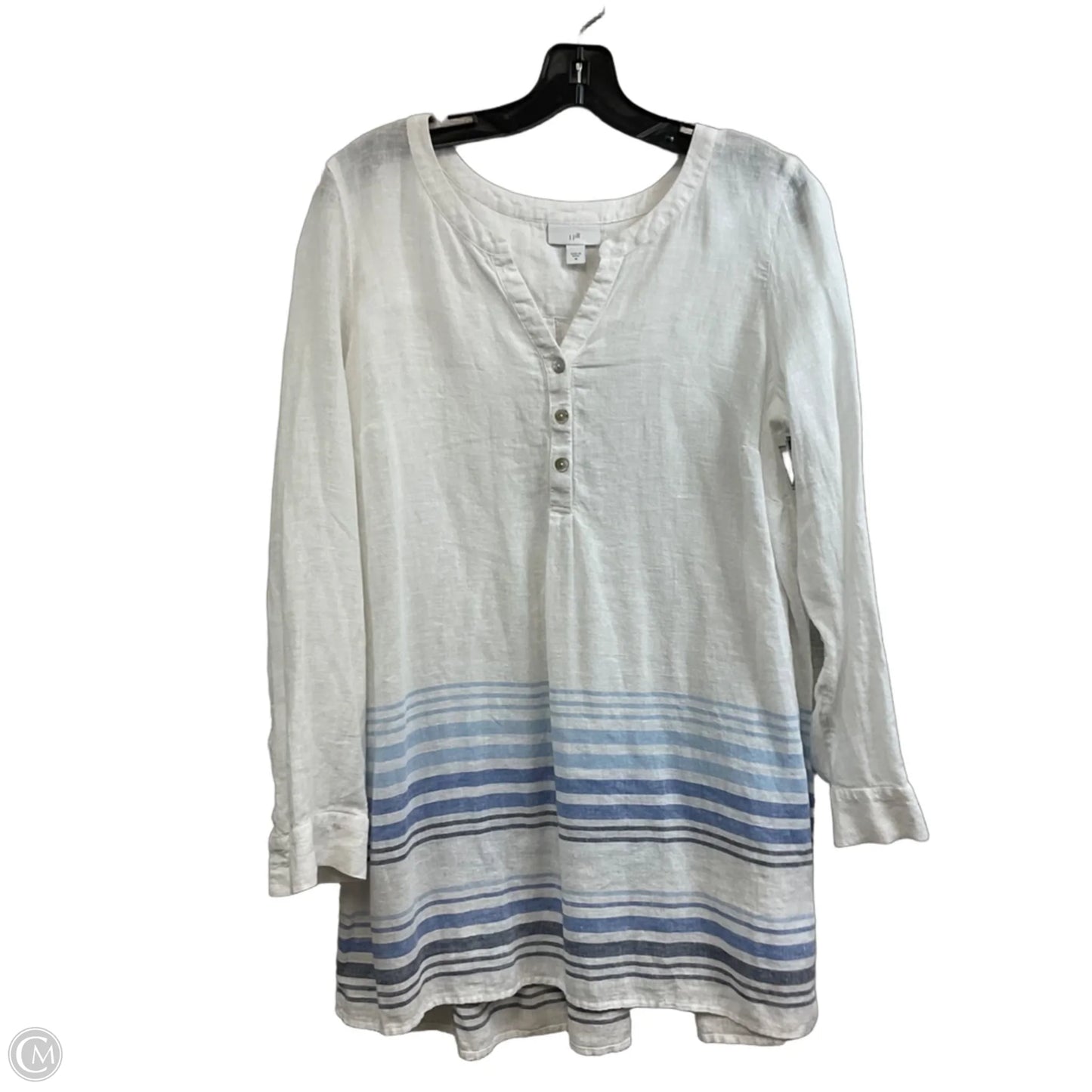 Tunic Long Sleeve By J. Jill In White, Size: M