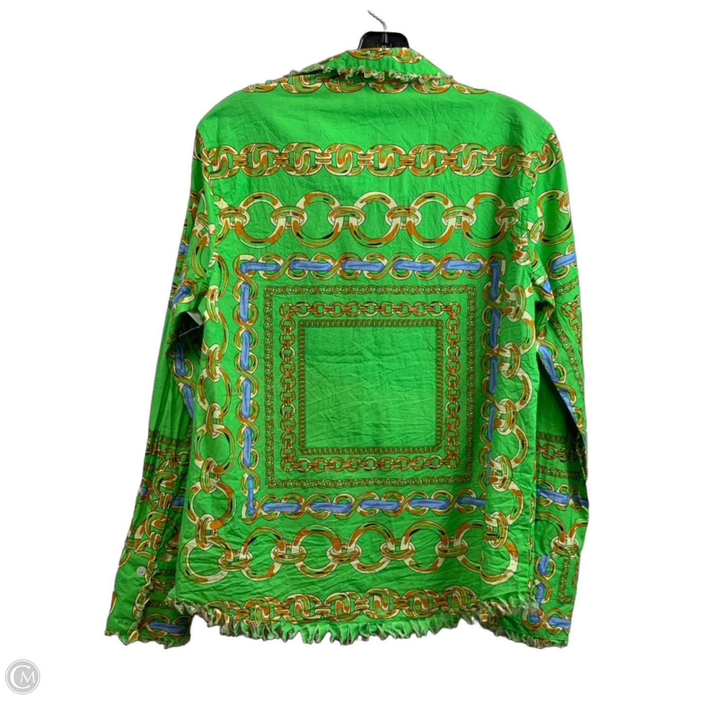 Blouse Long Sleeve By TIZZIE In Green, Size: M