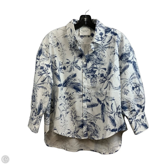 Blouse Long Sleeve By HYACINTH HOUSE  In White, Size: S