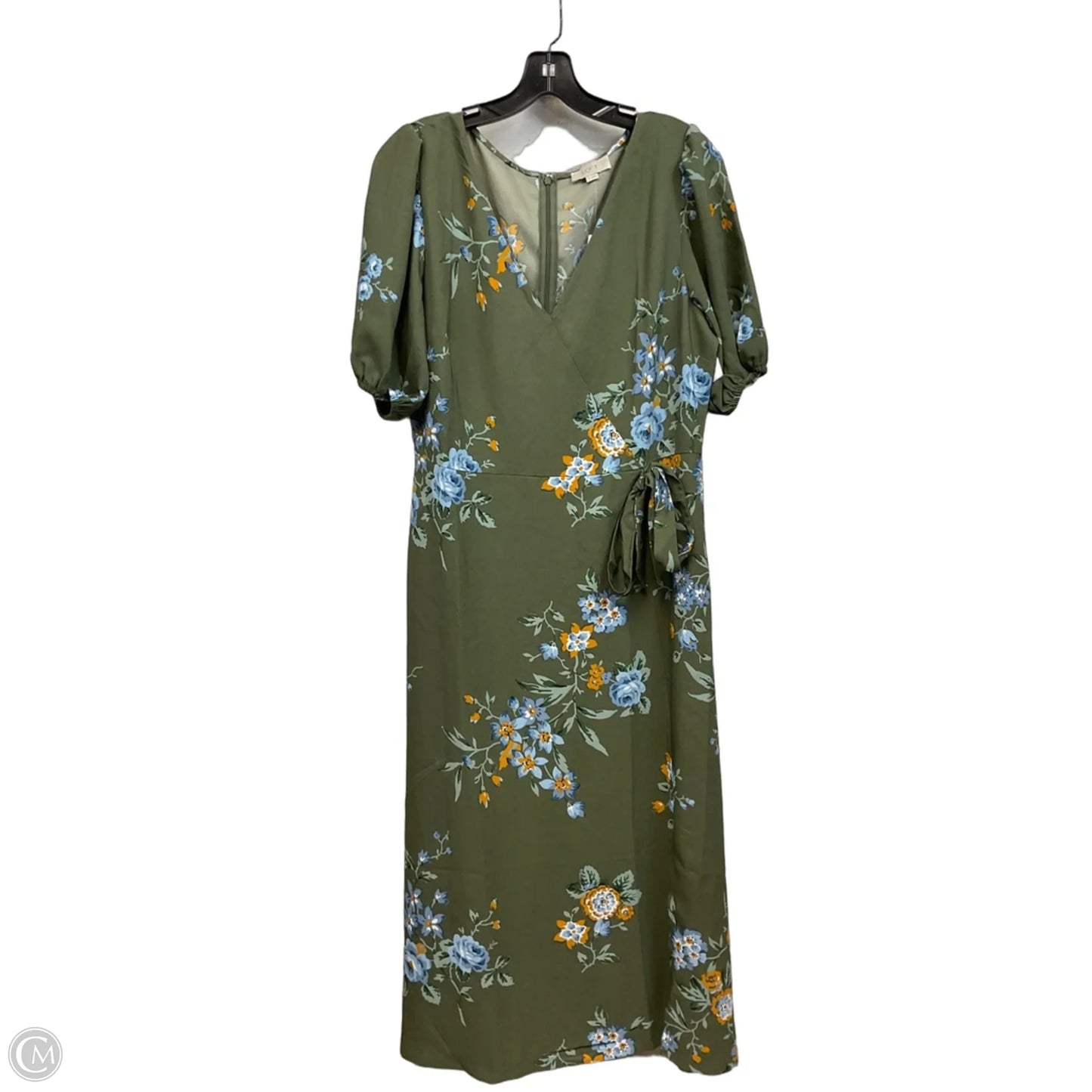 Dress Casual Midi By Loft In Green, Size: M