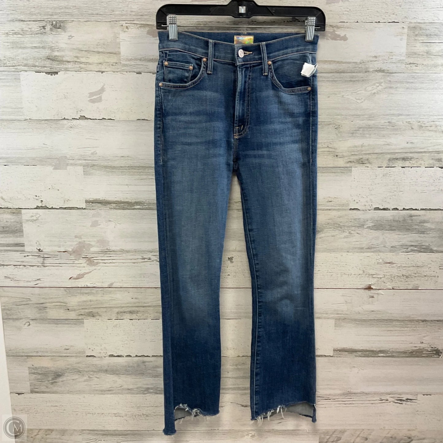 Jeans Flared By Mother In Blue Denim, Size: 0