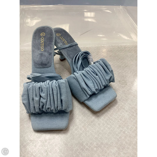 Shoes Heels Stiletto By Coutgo In Blue Denim, Size: 8.5