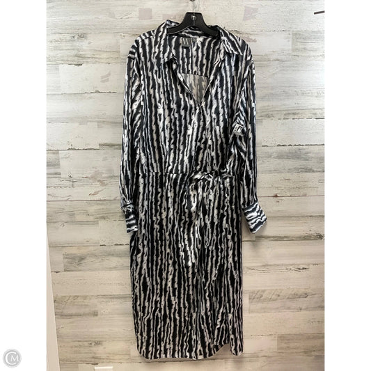 Dress Casual Midi By Worthington In Black & White, Size: 2x