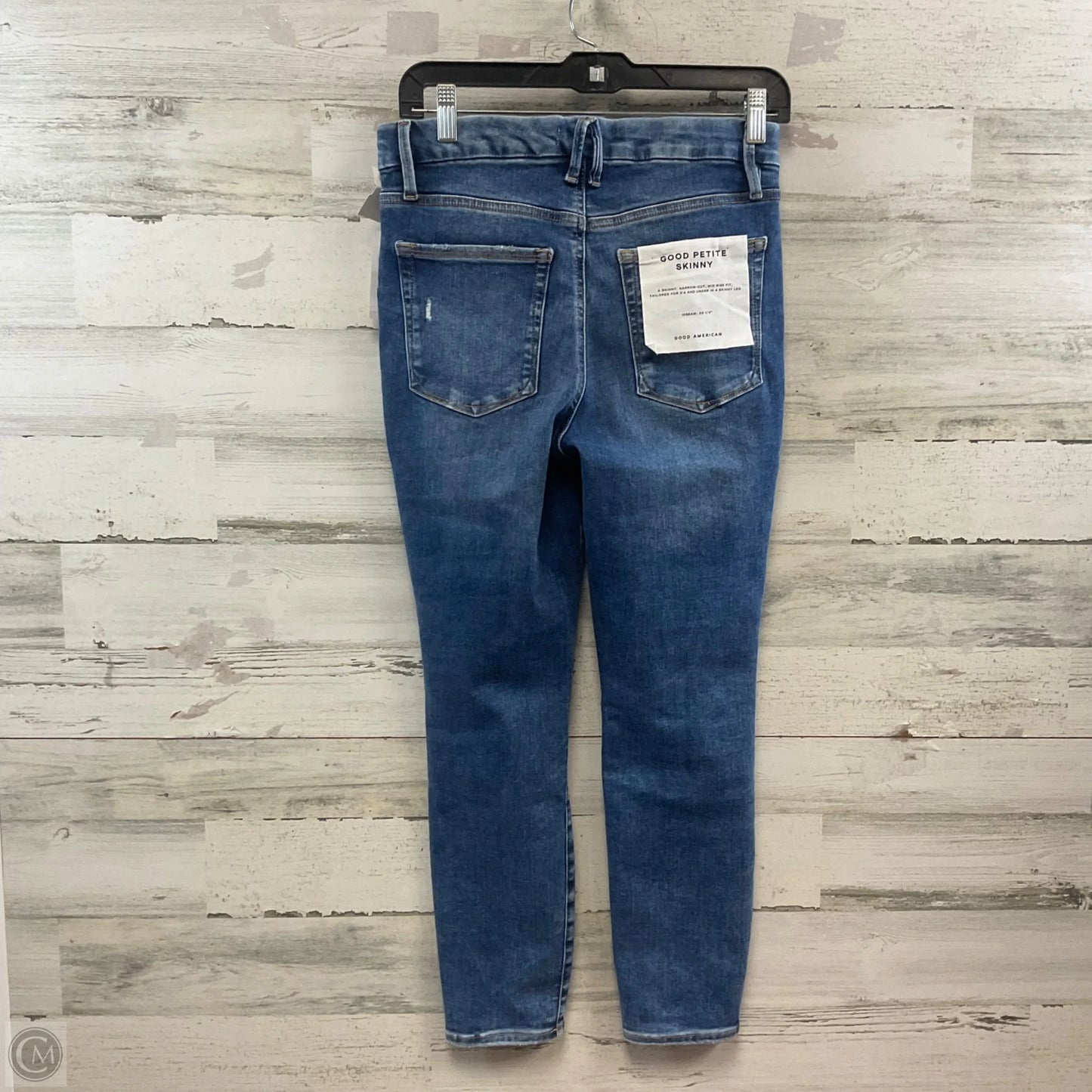 Jeans Skinny By Good American In Blue Denim, Size: 6