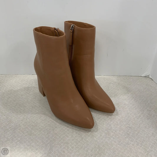 Boots Ankle Heels By Madden Girl In Brown, Size: 7
