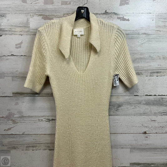 Dress Sweater By Line & Dot In Cream, Size: L
