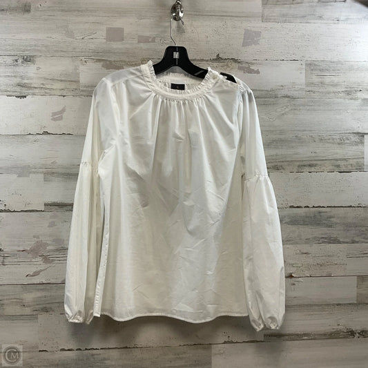Top Long Sleeve By Worthington In White, Size: L
