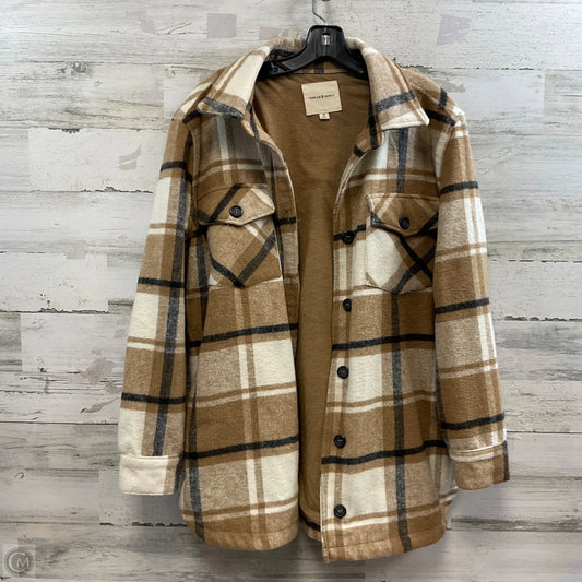 Jacket Other By Thread And Supply In Brown & Cream, Size: M