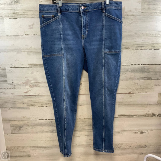 Jeans Skinny By Boden In Blue Denim, Size: 20